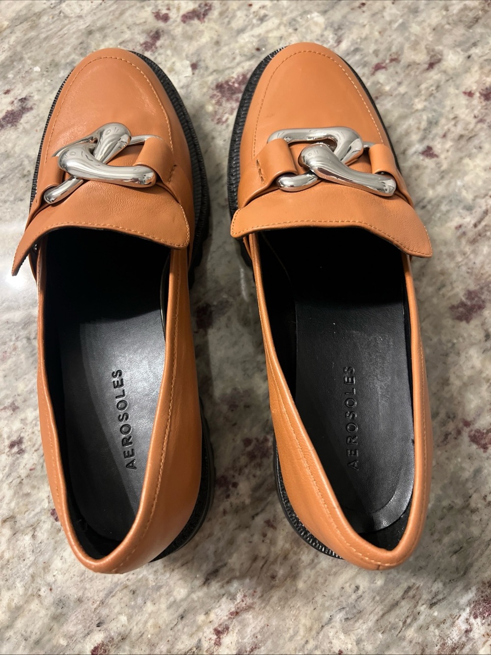 Brand New Aerosoles Lilia lug sole Brown- Size 9.5